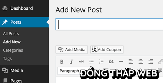 tạo mới coupon trong coupon site