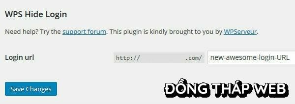 Thay đổi URL login mặc định