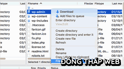 kiếm tra file permissions