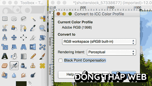 convertcolorprofile-gimp