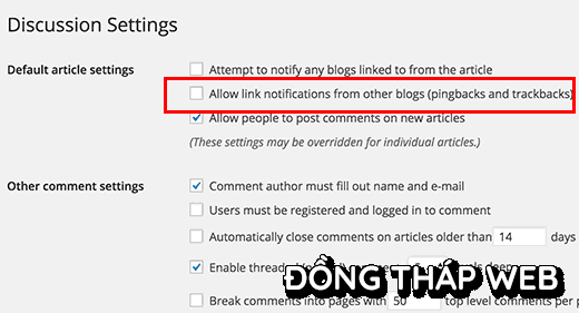 Làm thế nào để hoàn toàn thoát khỏi Trackback Spam?