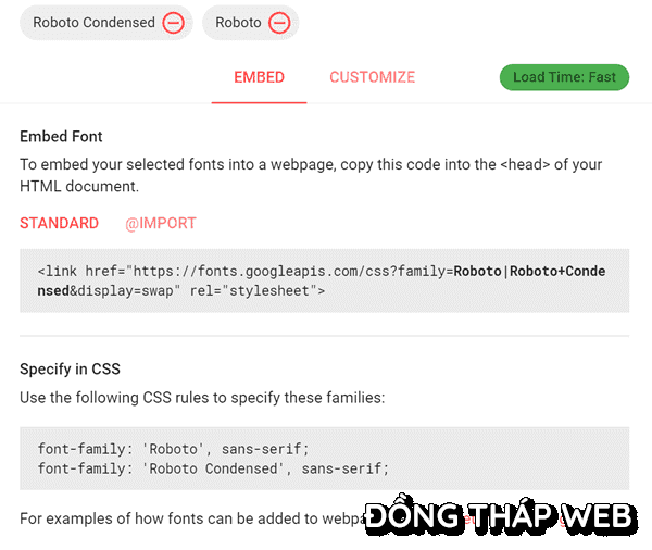 Embed-google-fonts