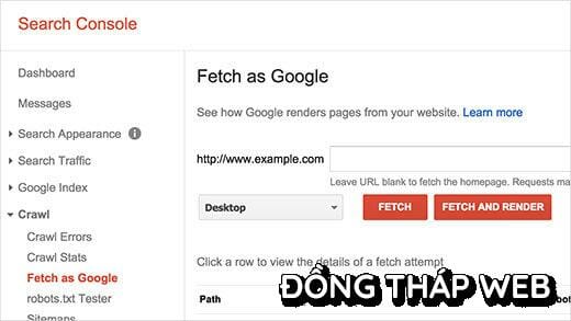 Làm thế nào để cho Google truy cập vào tập tin CSS và JS của bạn.