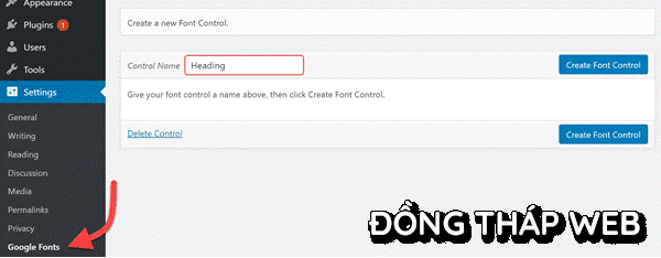 Google-Fonts-Setting