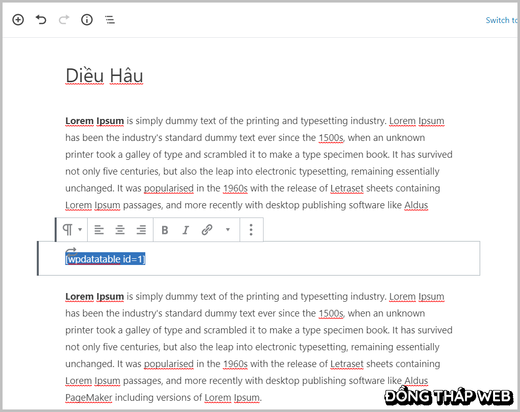insert-wpdatatable-vao-post-page