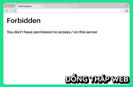 Forbidden you don't have permission to access