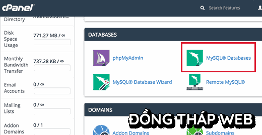 Chuẩn bị để khôi phục lại các sao lưu cơ sở dữ liệu WordPress
