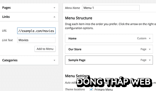 tùy chỉnh Custom Post Type trong menu navigation