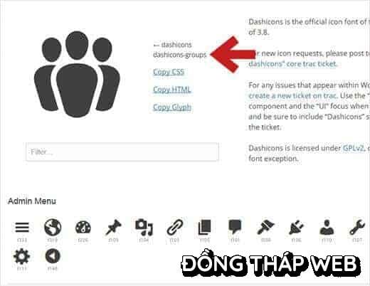 Thêm các icon bằng việc sử dụng Plugin Custom Post Type UI