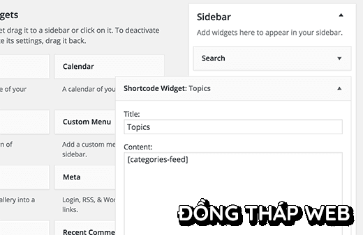 shortcode-widget